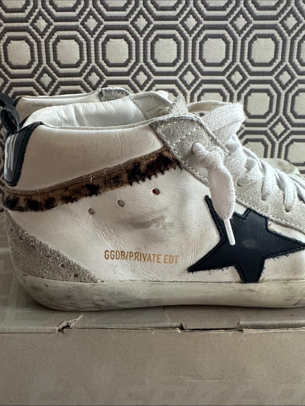 Golden Goose Midstar navy and leopard private edition - Picture 6 of 10